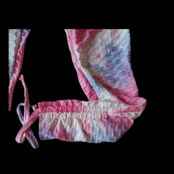 NWT 2 PIECE TIEDYE BOOTY ENHANCING LEGGING/TIGHT OUTFIT Sz XL - Picture 2 of 8